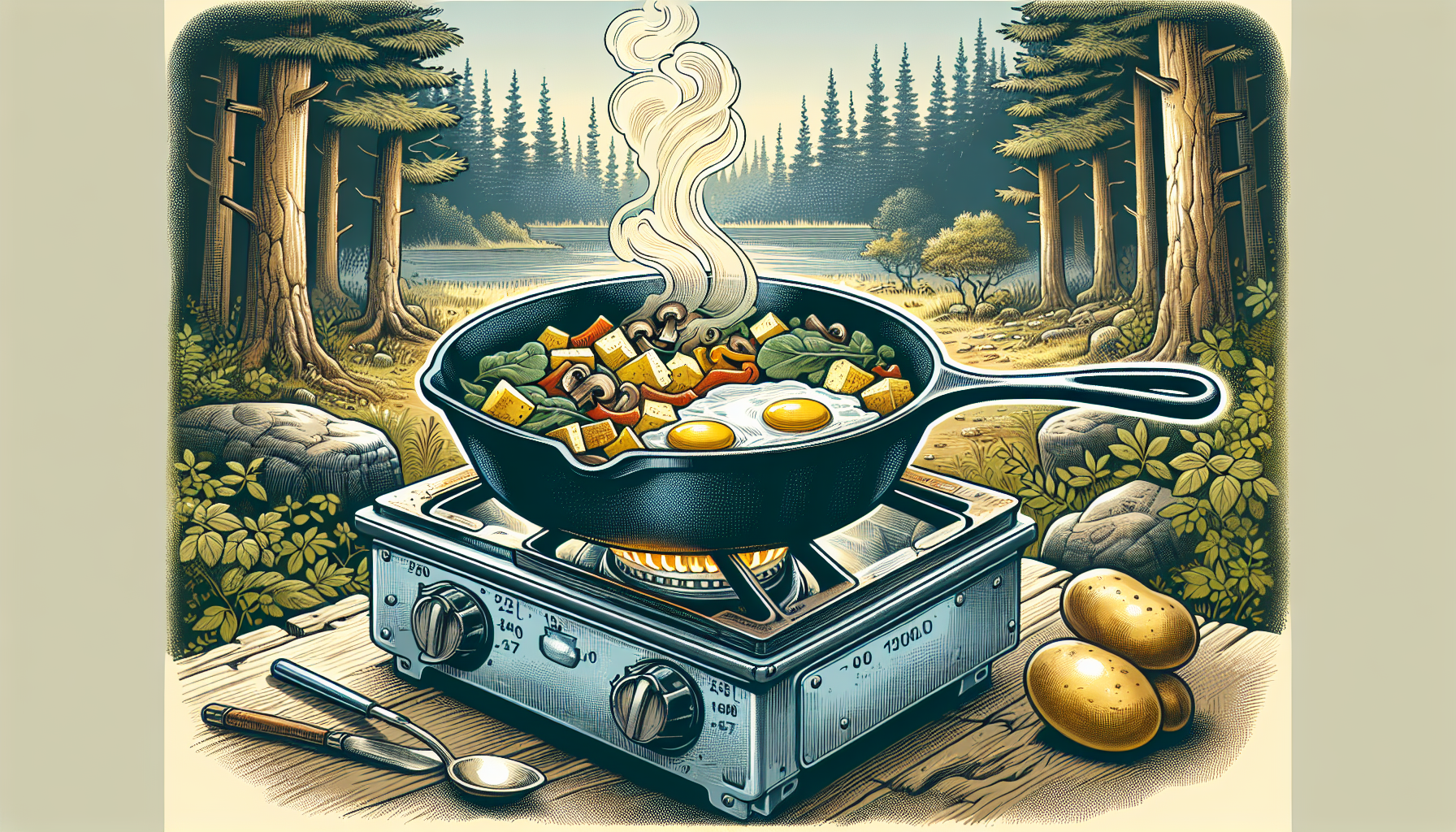 Hearty skillet breakfasts with camping breakfast recipes