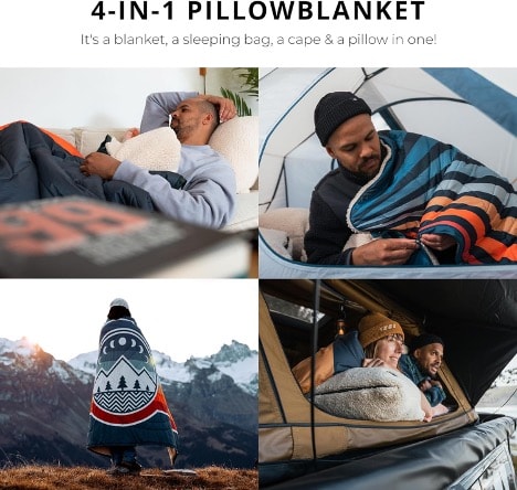 A collage of people sleeping in a blanket