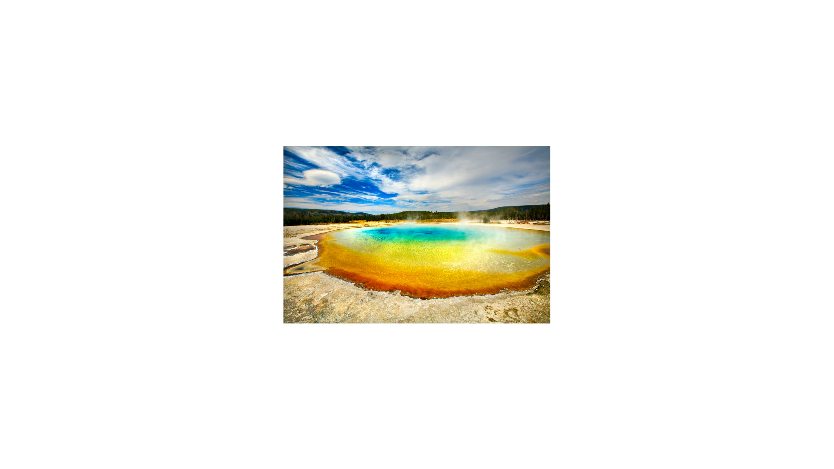 hot spring in yellowstone national park