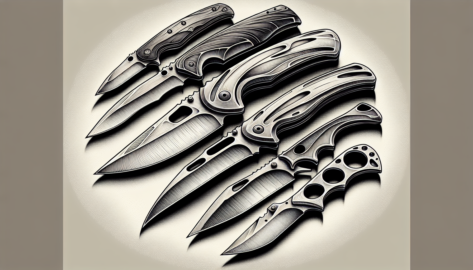 Illustration of different blade designs